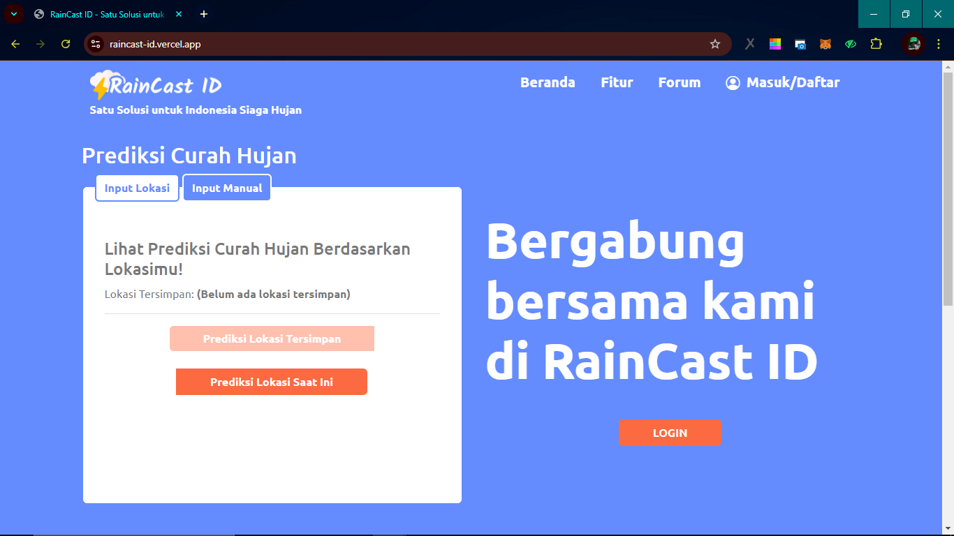 Preview of RainCast ID