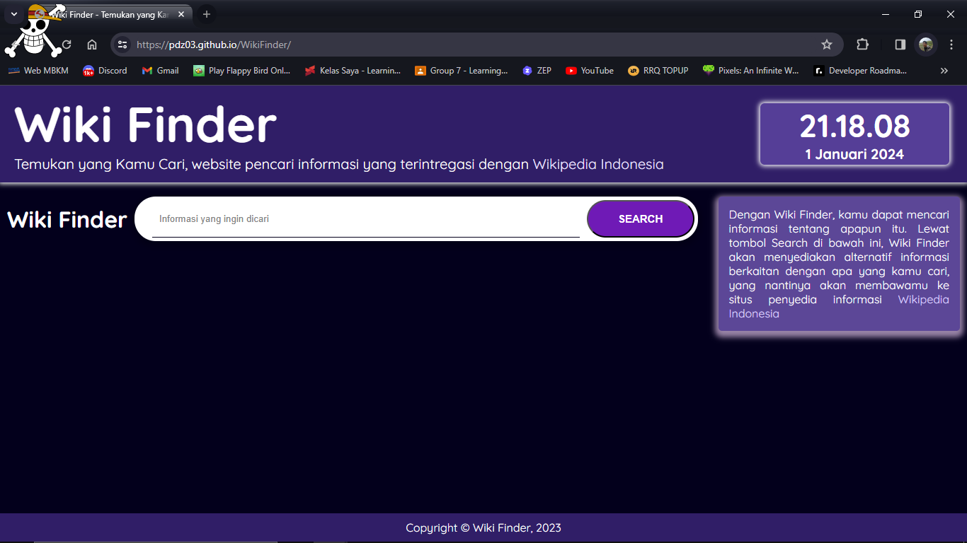 Preview of WikiFinder