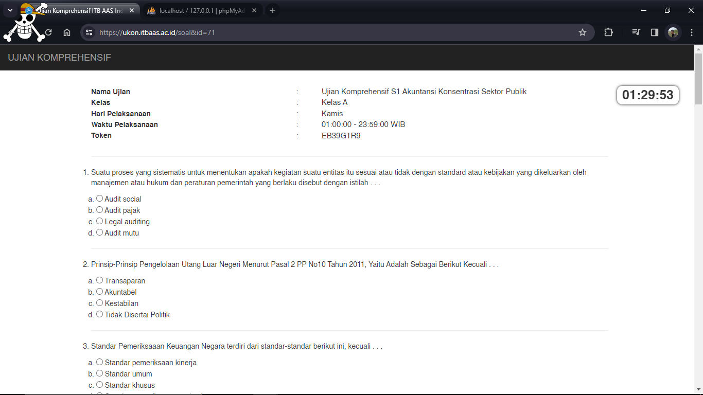 Ujian Komprehensif Online ITB AAS Indonesia preview 3